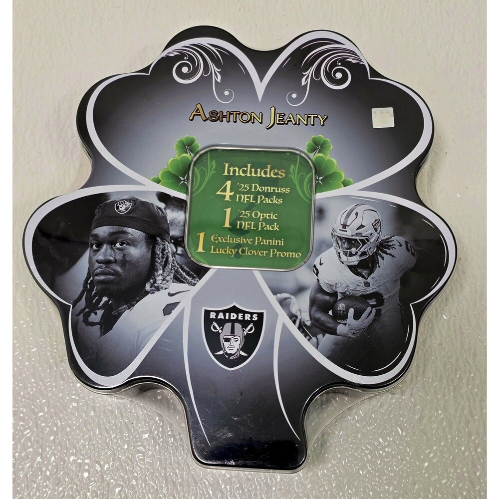 Panini 2025 Shamrock Lucky Clover Exclusive - Ashton Jeanty Donruss/Optic Tin